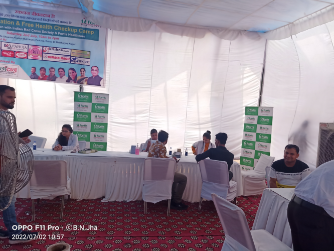 Health and Blood Donation Camp